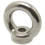 Reference 62631 - Lifting eye nut DIN 582 - Stainless steel A2