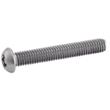 Reference 62805 - Button head security machine screw six lobe recess with pin - Stainless steel A2