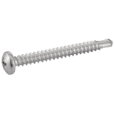 Reference 62429 - Pan head self drilling screw cross recess "Phillips" - DIN 7504 MH - Stainless steel A2