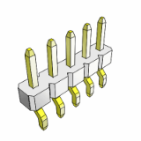 10112684 - Unshrouded Headers - Single Row - Right Angle  - Surface Mount