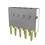 71920 - Board to Board Receptacle, Vertical Single Row, Through Mount