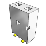 91601, 91614 - Receptacle Vertical, Single Row, Surface Mount