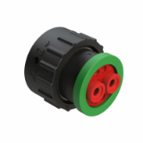 AHDP06-18-06-BRA - Plug, Size 18, 6 Positions, Pin/Socket, Backshell Ring Adapter