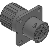 RTS010N4SHEC03 - Square Flange Receptacle