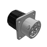 RTS012N2SHEC03 - Ecomate, Receptacle, End Cap, Flange, Size 12, 2+2 POS, Socket