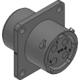 RTS012N4S03 - Square Flange Receptacle