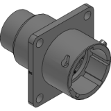 RTS012N8P03 - Square Flange Receptacle