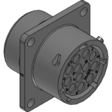 RTS014N12S03 - Square Flange Receptacle