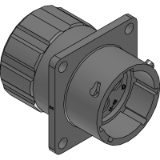 RTS014N4SHEC03 - Square Flange Receptacle