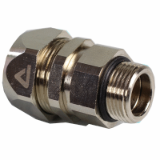 ISO straight fitting,swivel, male,nickel plated brass - Sealtite Fittings
