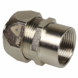 ISO straight fitting, female, nickel plated brass - Sealtite Fittings