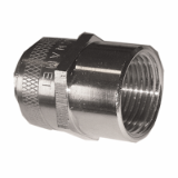 ISO straight fitting,fixed, female,  IP 54 nickel plated brass - Multitite fittings