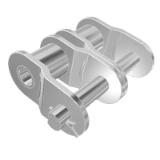Duplex offset links SRC in stainless steel - Connecting link and offset link for roller chains ''Saturn''