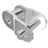 Simplex offset links SRC in stainless steel - Connecting link and offset link for roller chains ''Saturn''