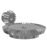 Conical gears type ''A'' ratio 1:3 module 2 - Conical straight toothed gears type ''A''