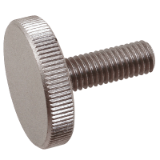 Modèle 210237 - Knurled flat screw - Stainless steel A2 - DIN 653