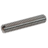 Modèle 210262 - Slotted set screw with flat point - Stainless steel A1 - DIN 551 - ISO 4766
