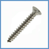 Modèle 222807 - Self tapping security screw flat head "Snake eyes" - Stainless steel A2