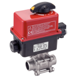 Modèle 50093 - 3 pieces BW ball valve (58192) with positioning IP66 electric actuator (50842)