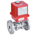 Modèle 50293 - 3 pieces ball valve with ISO flanges (58259) with IP65 electric actuator (50835)