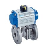 Modèle 50310 - 2 pieces ball valve with ISO flanges (58269) with aluminium pneumatic actuator (50800)