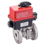 Modèle 50317 - ISO 2-piece ball valve with flanges (58269) with IP66 electric actuator (50840)