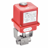 Modèle 50413 / 50433 - 2 ways f/f high pressure ball valve with ip65 electric actuator (50835) filetage gaz ou npt