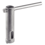 Modèle 58207 - Raised handle for 3 pieces valves without ISO mounting pad - For valves 58163, 58165, 58171 and 58172 - Stainless steel 316