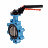 Modèle 58452 - Butterfly valve with threaded holes - GJS500-7 cast iron body - CF8M stainless steel butterfly - NBR gasket