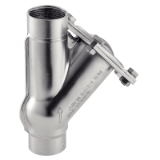 Modèle 58733 - Gas / female ball check valve - 316 stainless steel pressed body - NBR coated ball