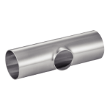 Model 61222 - Reducing extruded tee - Stainless steel 316L