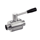 Model 61371 - Two ways ball valve, plain ends - Stainless steel 304 - 316L