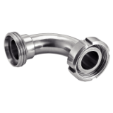Modèle 62215 - 90° bend male end / female end - Stainless steel 304 - 316L