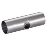 Model 62222 - Satin polished extruded reducing tee - Stainless steel 316L