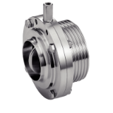 Modèle 62312 - Butterfly valve plain end / male end - EPDM gasket - Stainless steel 316L