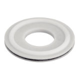 Model 63428 - Silicone gasket with PTFE jacket for clamp union