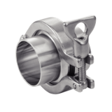 Modèle 63475 - Double pivot ISO clamp union - EPDM gasket - Stainless steel 316L