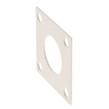 Model 64146 - NR-SBR gasket for square flange with round holes