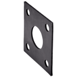 Model 64148 - FKM (BNIC) gasket for square flange with round holes