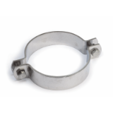 Model 72118 - Two screws round pipe holder - Stainless steel 304