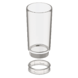 LIV Bicchiere con inserto di  plastica - Accessori sanitari