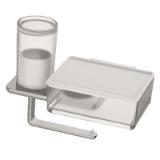 LIV WC-Papierhalter mit Hygienebox und Feuchttücherbox - Sanitäraccessoires