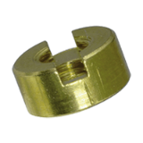 BN 530 - Slotted round nuts (~DIN 546), brass, plain