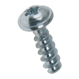 BN 20092 Pan head screws with pressed washer with Pozidriv cross recess form Z