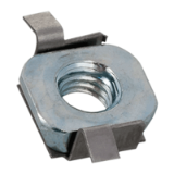 BN 38377 - Cage nuts to clip with front mounting (FASTEKS® KLIPKO D), Cage: stainless steel A2, Nut: steel zinc plated