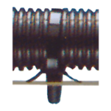 BN 20254 - Ankerkabelbinder für spiralförmige Leitungen (Panduit® Pan-Ty®), PA 6.6, schwarz, Querschnitt Standard