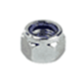 BN 48621 - Hex nylon insert lock nuts type NE, Coarse thread, Steel, Grade B, Zinc Clear Plated Chromated (IFI 100-107)