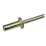 BN 48747 - Blind rivets large flange, Open end, Steel, 1006 - 1010 Steel, Zinc Clear Plated Chromated (POP®)