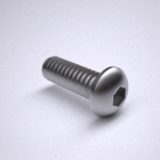 BN 48615 - Button socket head cap screws, Full thread and coarse thread, Steel, Alloy Steel, Plain Finish (ASME B18.3)