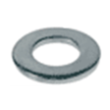 BN 48367 - Flat washers, Steel, Grade Not Designated, Zinc Clear Plated Chromated (ASME B18.22.1)